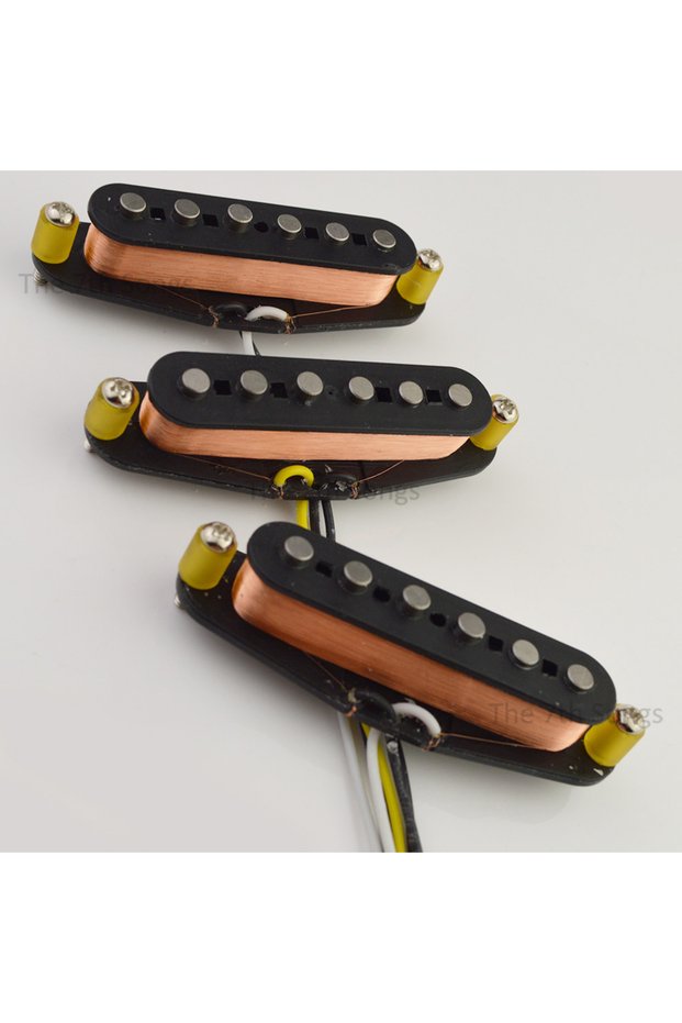 Plastic-PW-Silicone Classic Blues Texas Blues Alnico 5 Electric Guitar SSS ST Single Coil Pickups 60