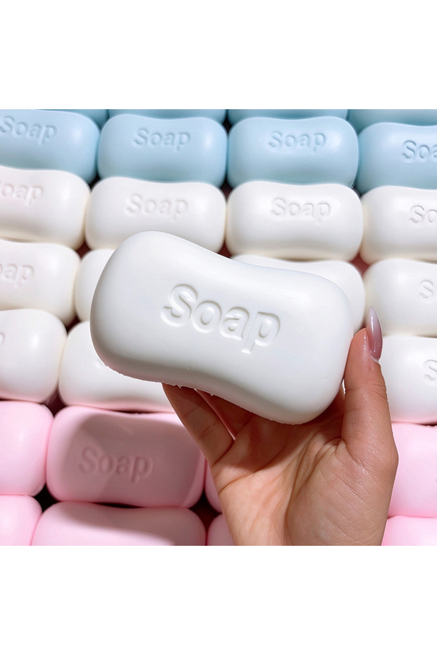 White Squishy Soap Fidget Toy Soft Slow Rising Simulation Soap Squeeze Stress Ball Toys ASMR Anti St