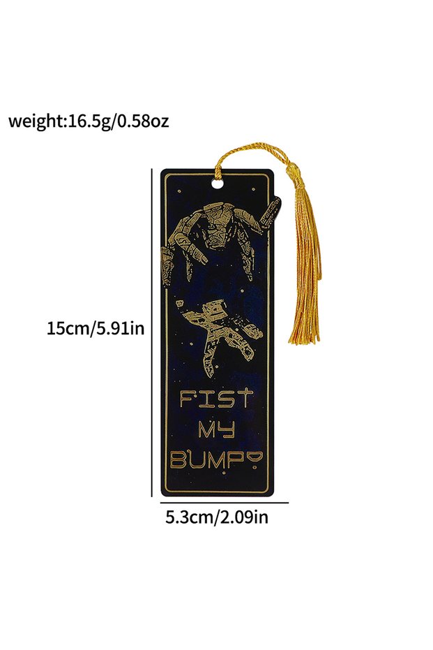 M SQ2918 Project Hail Mary Merch Alien Acrylic Tassel Bookmark, with Fun Quote Design, Suitab