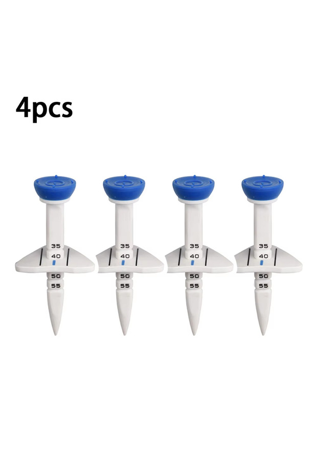 Blue-4pcs 4 Pcs 33-55mm Adjustable-height Golf Tee Training Accessories