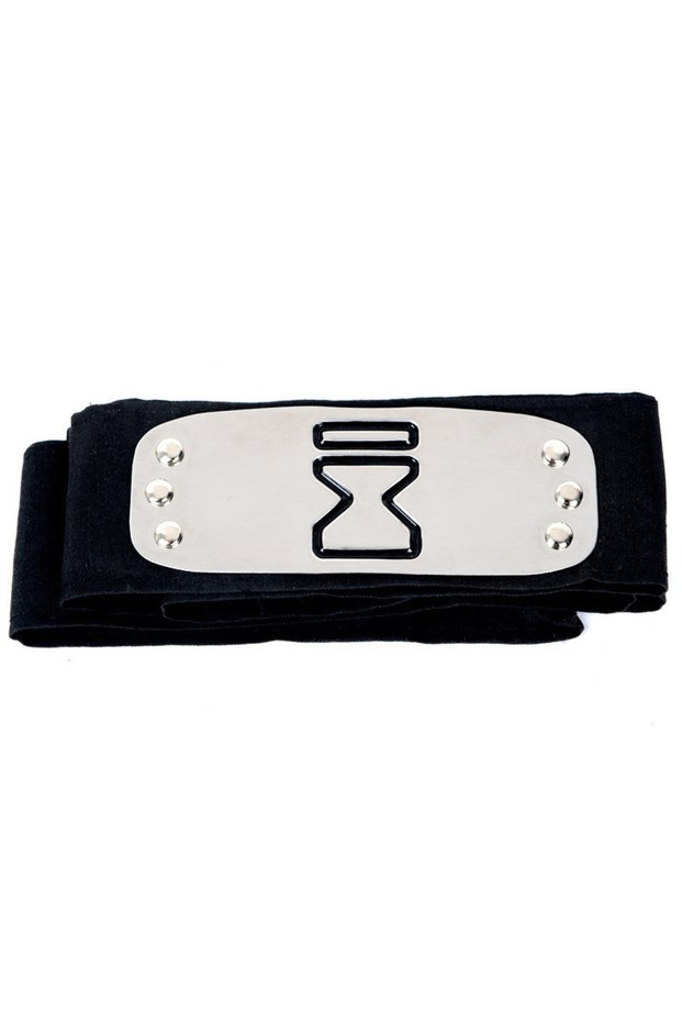HuE13 Anime Figures Headbands Guard Ninja Accessories Uzumaki Hatake Kakashi Head Belt Cospla