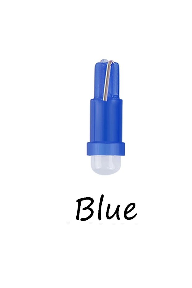 10pcs Blue 2/10/20 PCS T5 LED Light W1.2W W3W Dashboard Gauge Instrument Lamp Car Interior Light Aut
