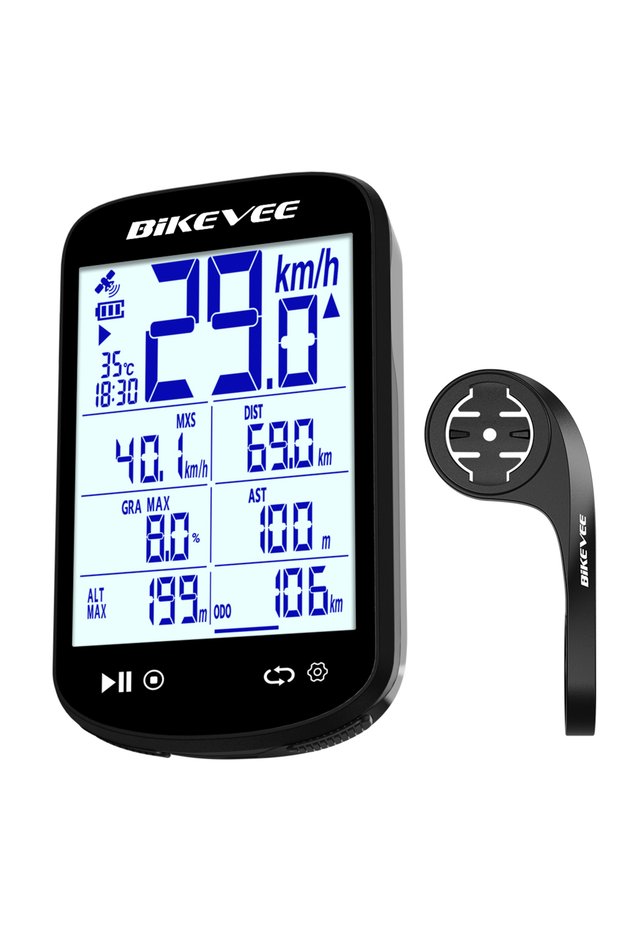BKV-520-B Multifunctional Smart Bluetooth Wireless GPS Bike Computer 2.6" LCD Large-Screen Digital D