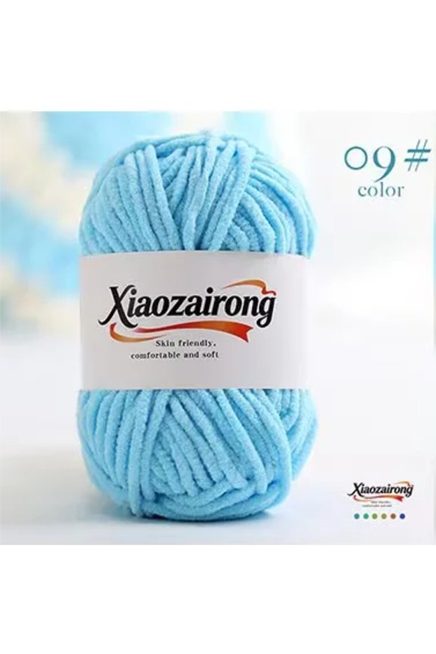 09 50g Soft Baby Velvet Yarn Fluffy Plush Crochet Knitting Yarn for DIY Scarves Hats Sweaters Toys C
