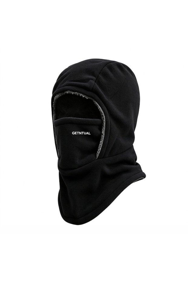 Black Winter Balaclava Thickened Warm Hat Windproof Face Mask Cycling Ski Mask Helmet Liner Neck War