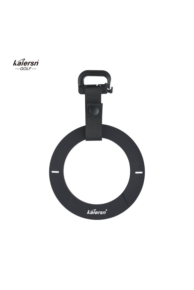 black KaiersnSilicone Golf Putting Disc With Hook Portable Non‑Slip Putting Practice Ring For Indoor