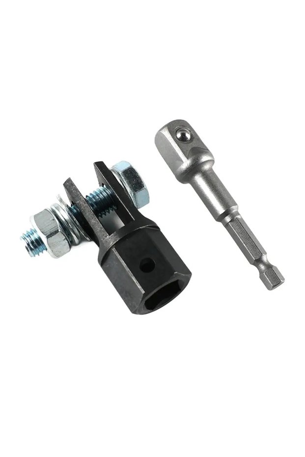 set 1/2 Inch Universal Scissor Jack Adapter Chrome Vanadium Steel Wrench Socket Auto Drill Connectio