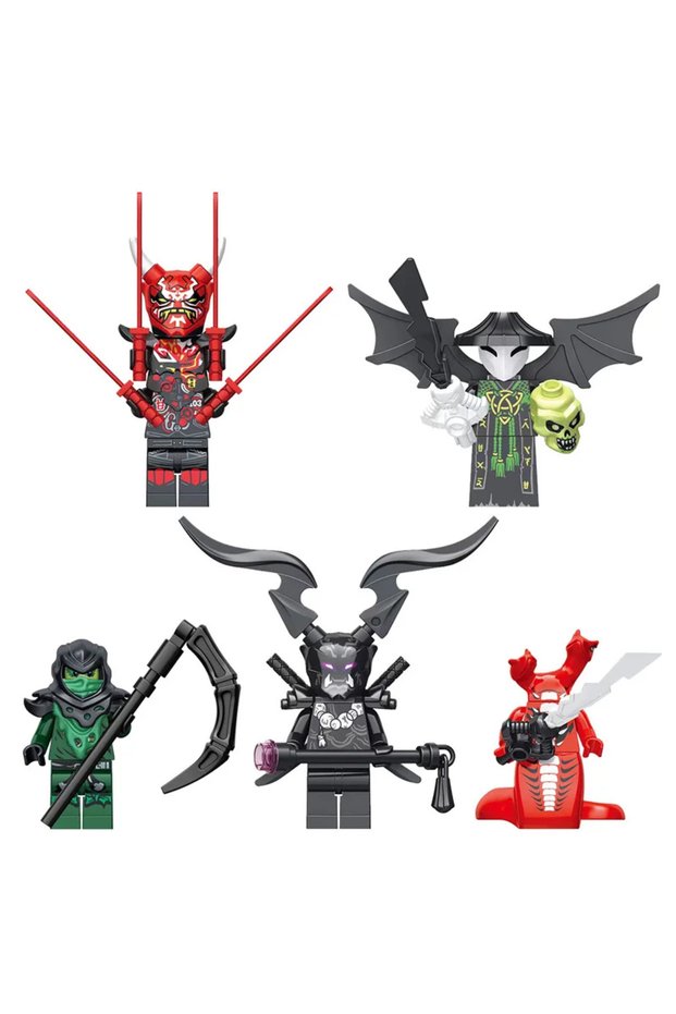 5 pcs Building blocks, figures, humanoid dolls, toys, mini figures, humanoid dolls, children'
