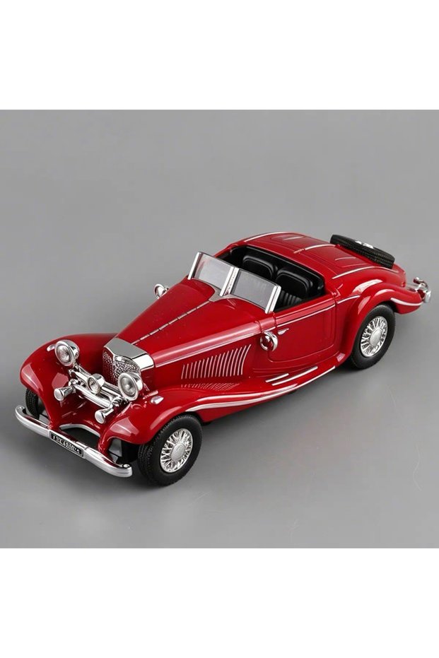 Red 1pcs Mini Vehicle Vintage Car Model Toy Diecasts Sport Car Toys with Sound and Light Pull Back V