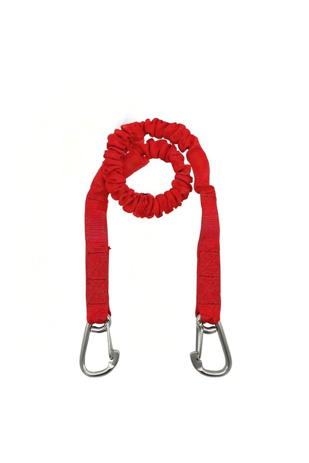 Red Double Buckle 3 feet 304 Stainless Steel Elastic Dock Rope Ship Rope Bungee Jumping Line Boat