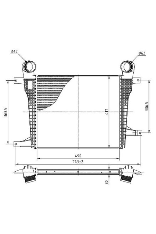Intercooler, compresor 13054737