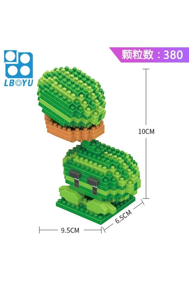 No box Plants VS Zombies Blocks Small Cartoon Mini Building Block Peashooter SunFlower Chomper Assem