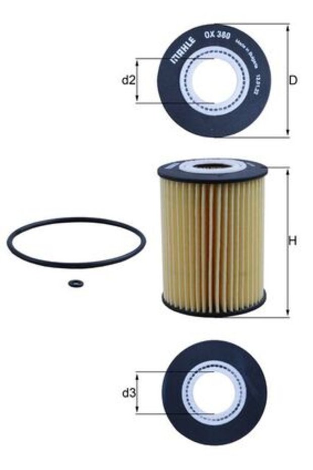 Filtru ulei OX 380D