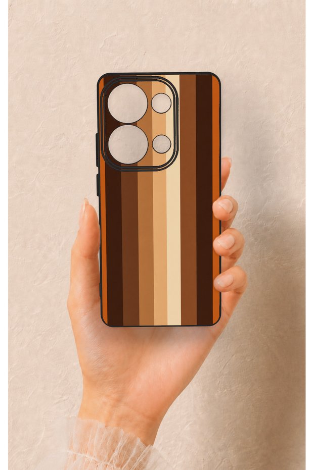 Redmi Note 13 Pro 4g Compatible Autumn Lines Patterned Silicone Case