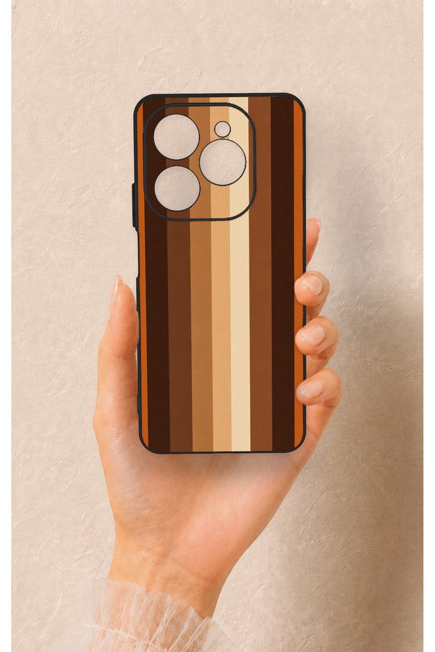 Tecno Spark 20 Pro Compatible Autumn Lines Patterned Silicone Case