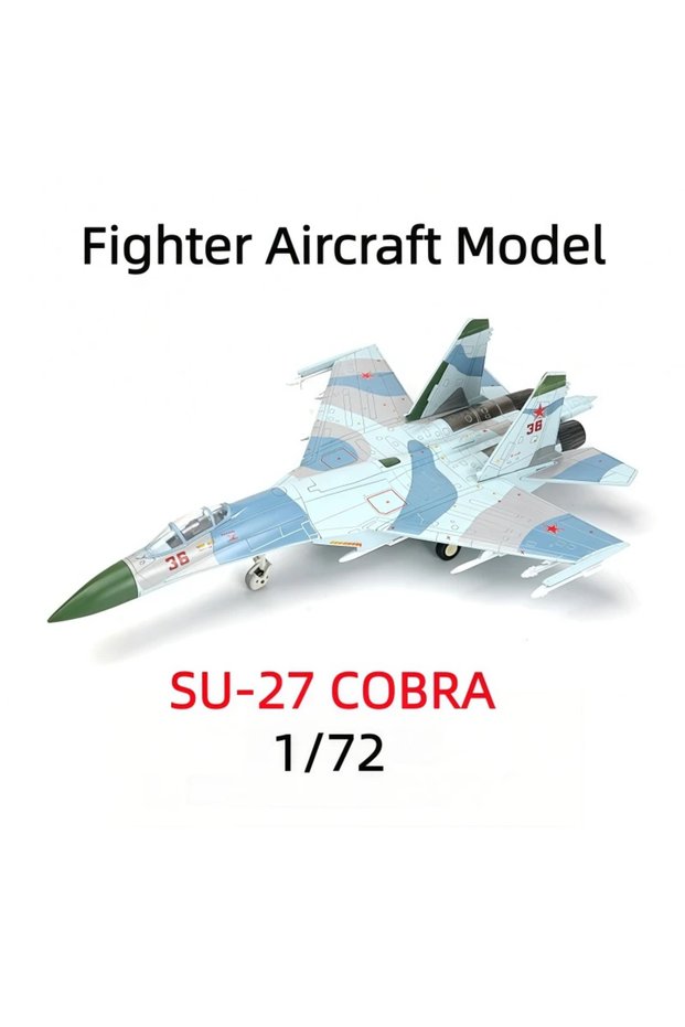NO.26-28 1/72 Creative Series New Painting SU-27 Multi-Role Fighter Building Blocks Pre-colored Airc
