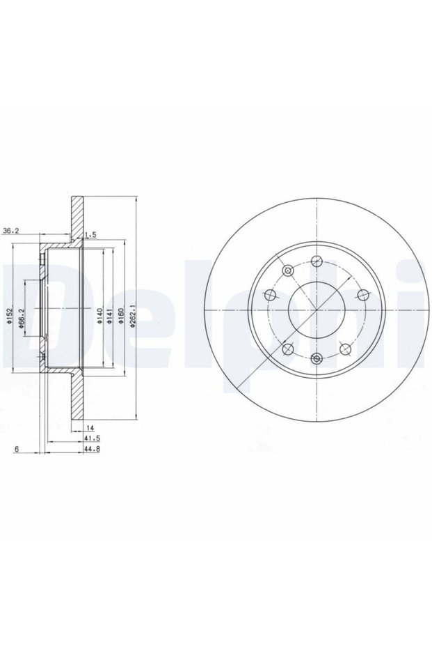 Disc frana BG3426, set 2 buc.