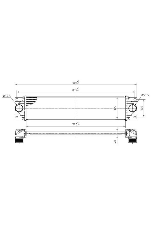 Intercooler, compresor 13054650