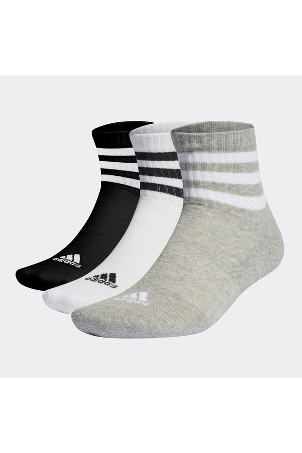 3-Stripes Cushioned Sportswear Low-Cut Socks 3 Pairs
