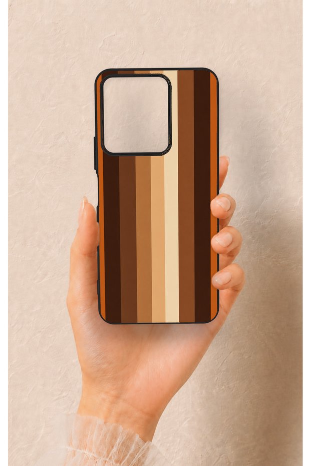 Vivo Y35 Compatible Autumn Lines Patterned Silicone Case