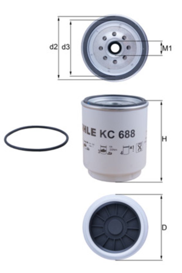 Filtru combustibil KC 688D