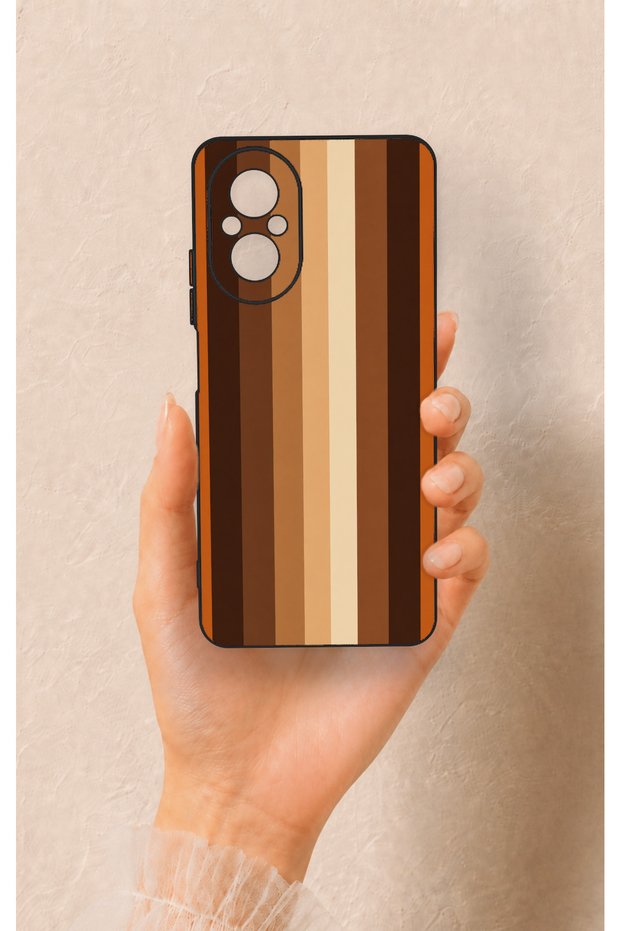 Realme 12 Lite Compatible Autumn Lines Patterned Silicone Case