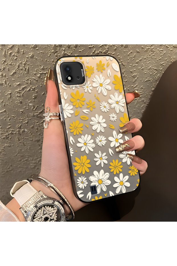 Realme C11 2021 Compatible Spring Daisy Print Case, Durable, Cute.