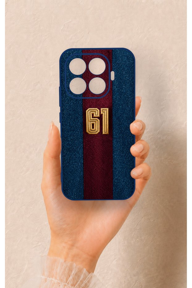 غطاء سيليكون بتصميم أزرق وبنفسجي متوافق مع هاتف Mi 17T 5G.