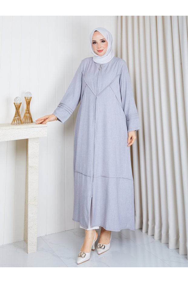 Nervür Stitched Cotton Denim Tensel Fabric