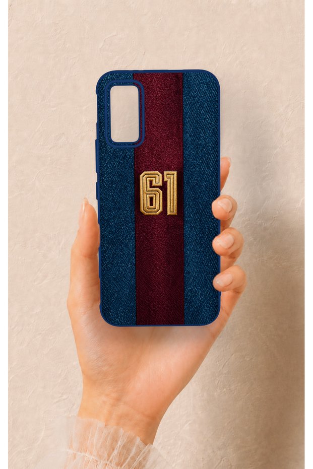 Infinix Gt 30 Pro Compatible Burgundy Blue Patterned Silicone Case.