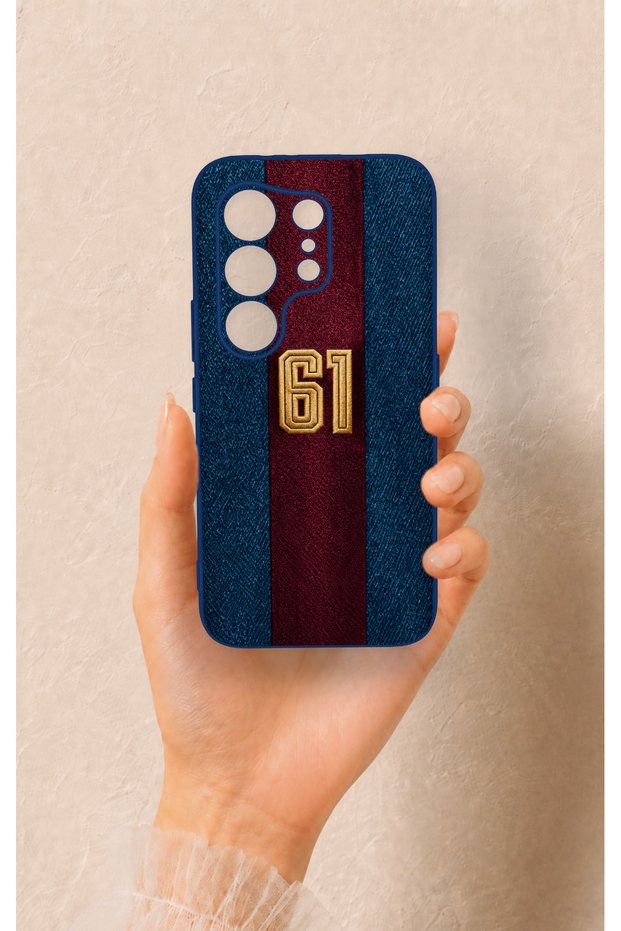 Tecno Camon 50 Pro 4g Compatible Burgundy Blue Patterned Silicone Case.