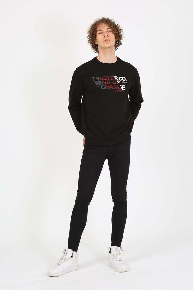 Men's Twister Jean Black Slim Fit Regular Trousers