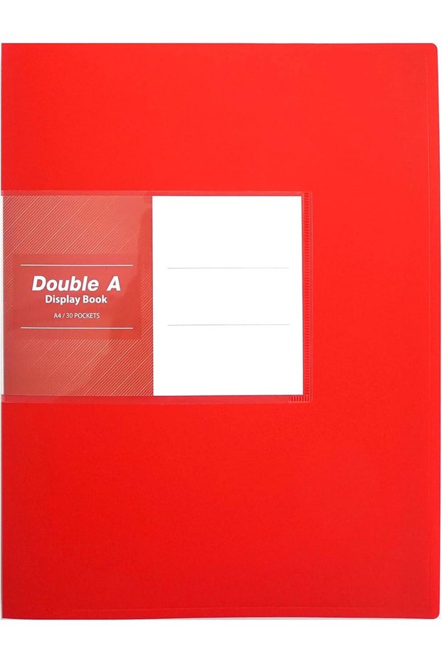 Display Book 30 Pockets Red