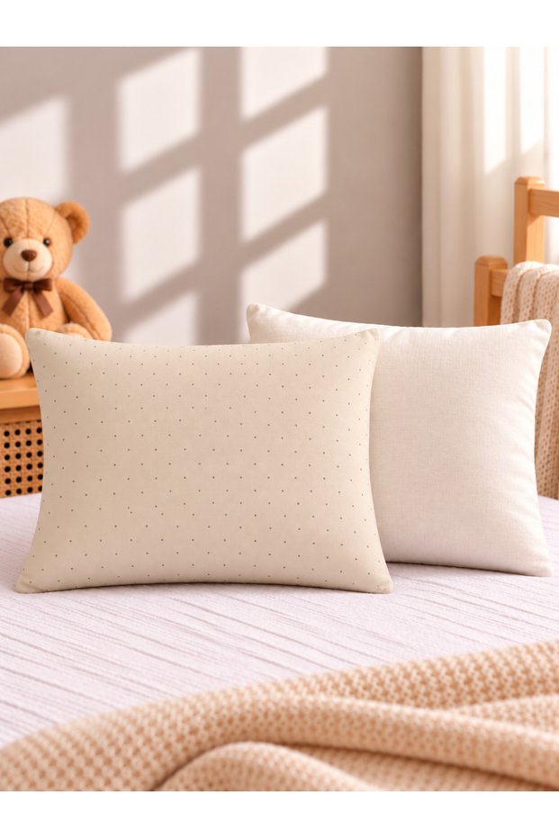 Set of 2 Poplin 100% Cotton Baby Pillowcases, 35X45 cm – Soft and Breathable.