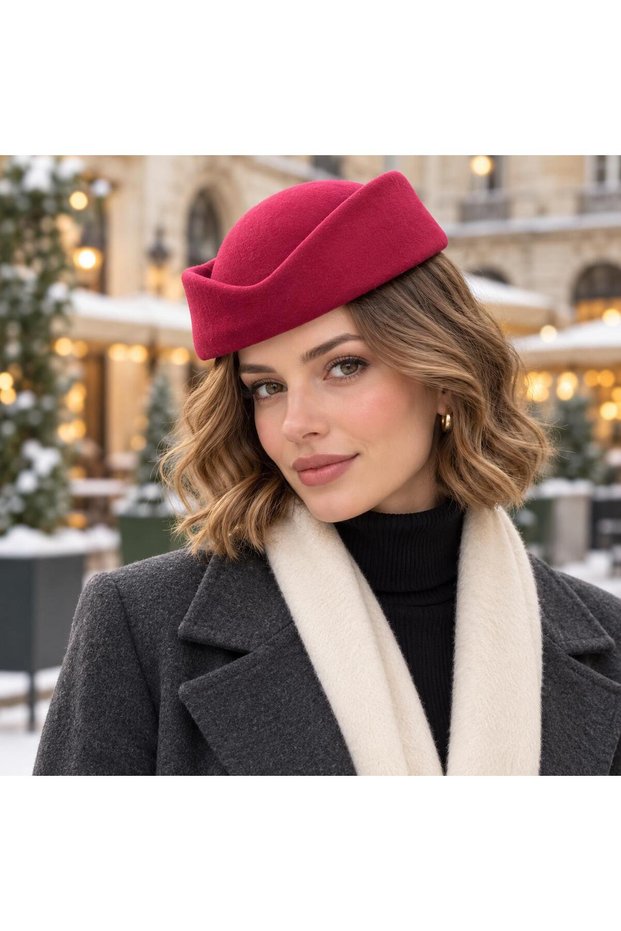 Pillbox Hostess Hat, Trendy Hostess Hat, 52cm Hostess Hat.