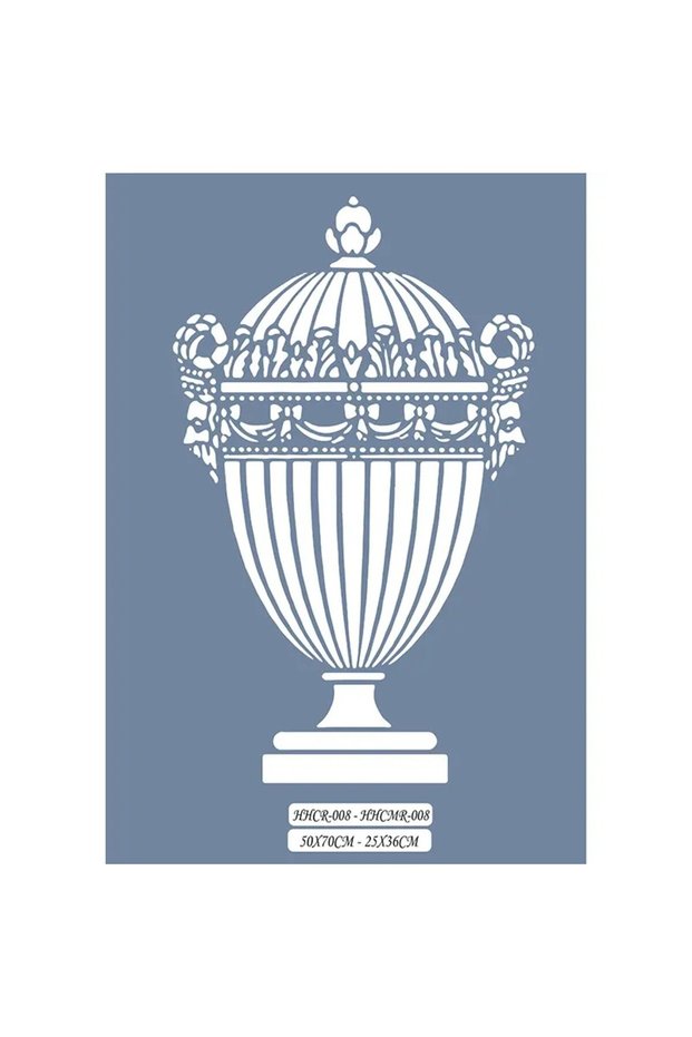 Hhcmr08 Home Heritage Vase Stencil 25X35Cm