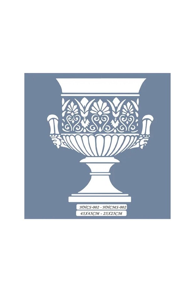 Hhcs02 Home Heritage Decorative Vase Stencil 45X45Cm