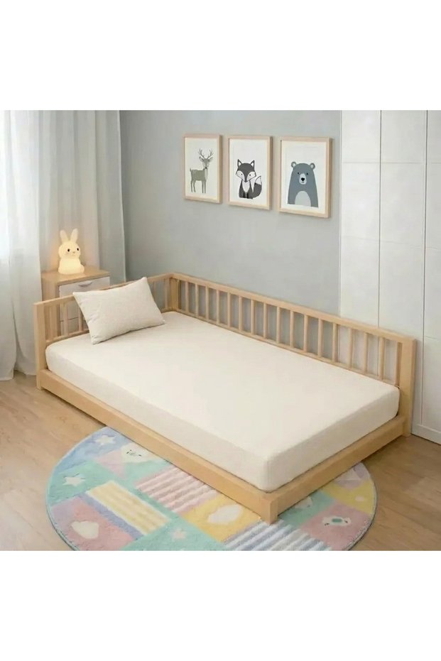 Baby and Children's Fitted Sheet, 100% Cotton Poplin, 80X160.