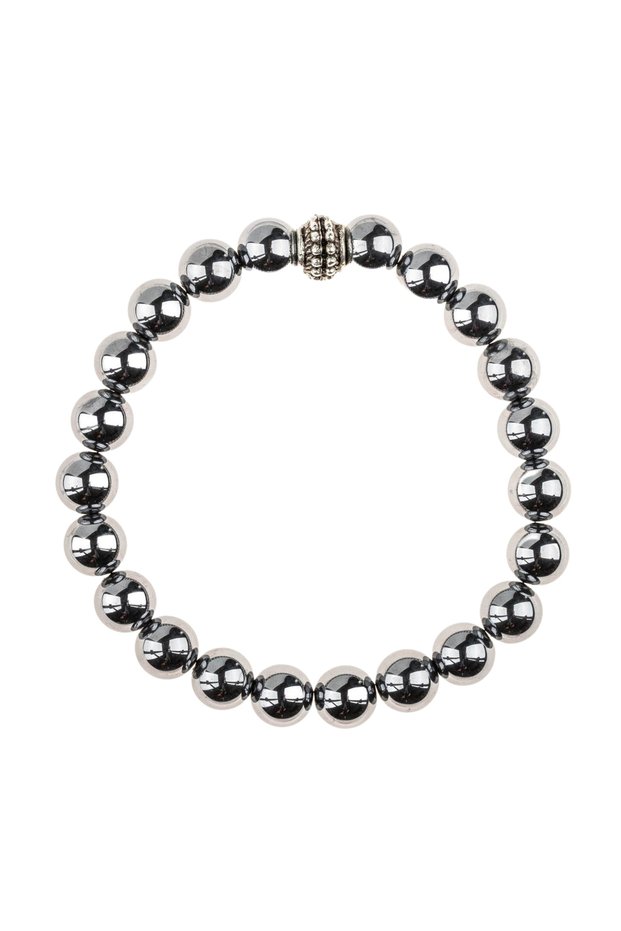 Terahertz (vibration) stone bracelet (8mm sphere cut)