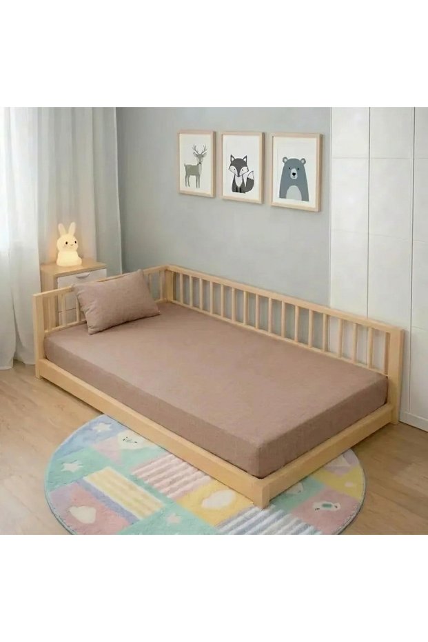 Baby and Children's Fitted Sheet, 100% Cotton Poplin, 80X160.
