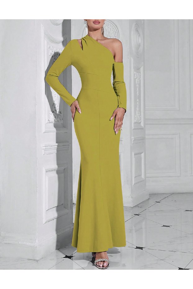 Rochie lunga, Verde