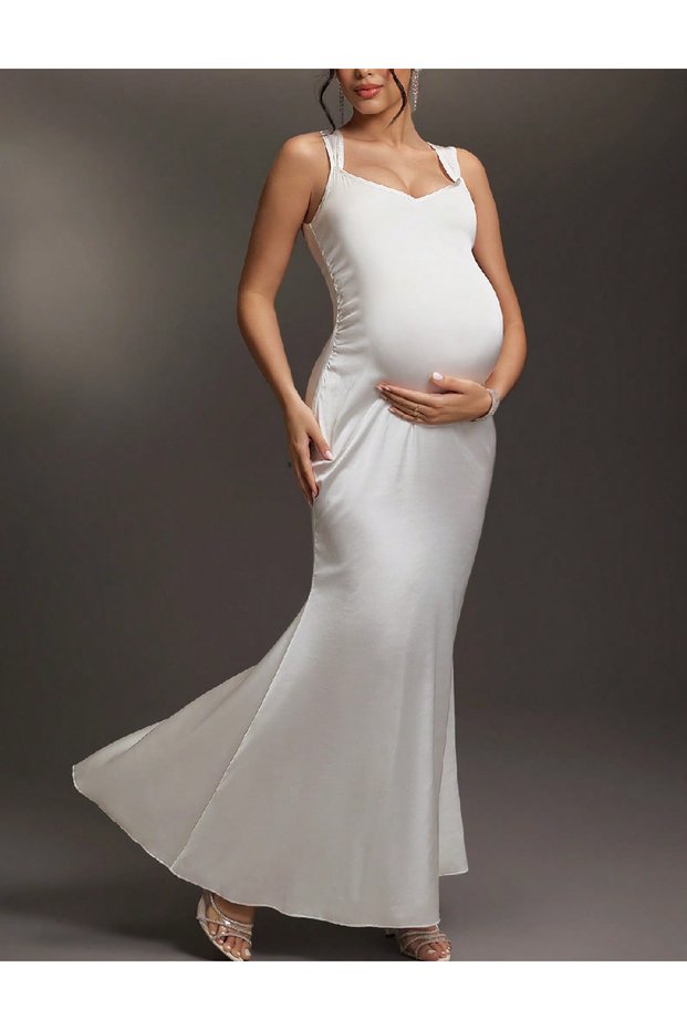 Rochie lunga, Alb