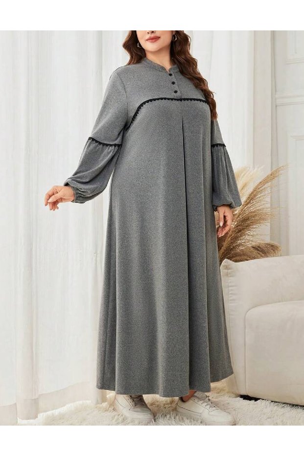 Rochie lunga, Gri