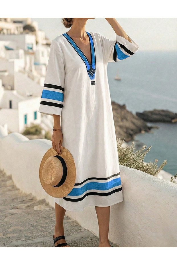 Μεσαίο φόρεμα, εκρού