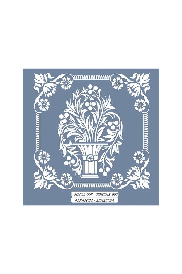 Hhcs07 Home Heritage Flower Vase Stencil 45X45Cm
