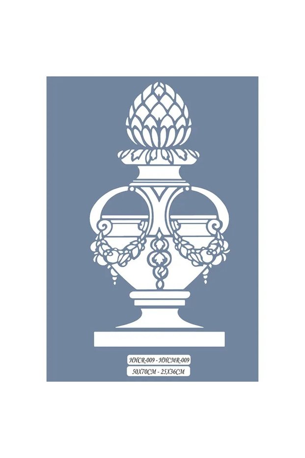 Hhcmr09 Home Heritage Vase Stencil 25X35Cm