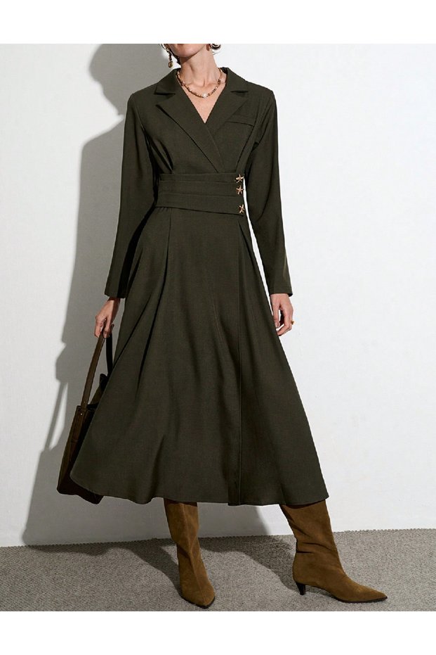 Rochie lunga, Verde
