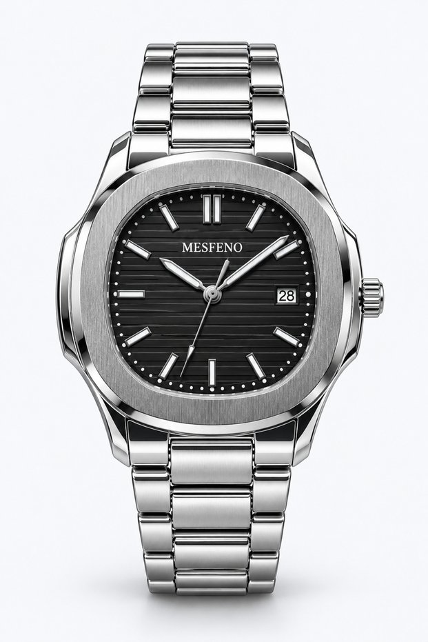 Noble Calendar Men's Watch with Metal Strap