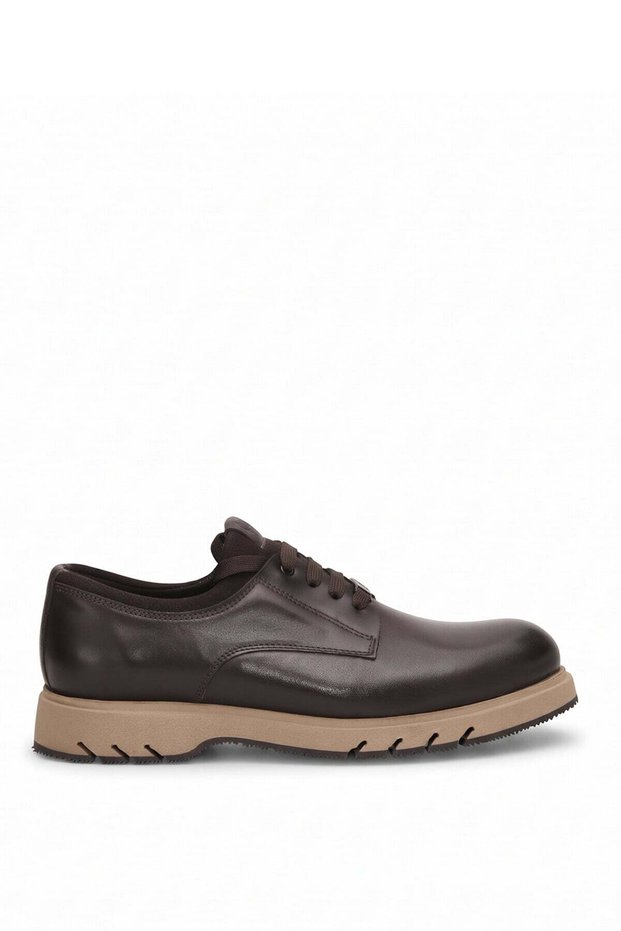 152-24242 Men's Genuine Leather Casual Shoes, Brown.