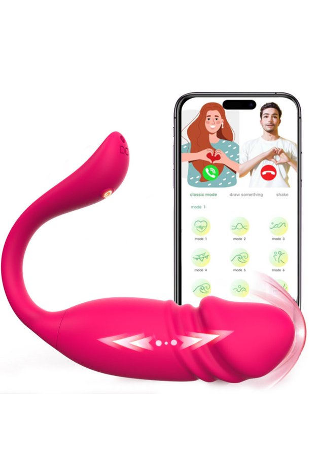 Φορετός Δονητής Ώθησης με App App Controlled Thrusting Wearable Vibrator